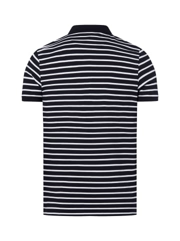 Nils Sundström Poloshirt in marine weiß