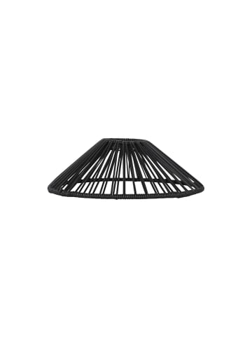 STAR Trading Outdoor Lampenschirm ,Vide' in Rattan-Optik, schwarz, klein