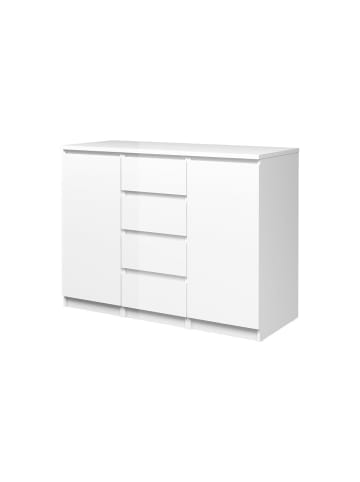 ebuy24 Sideboard Nada Weiß 121 x 50 cm