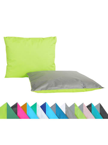 JACK 2er Set Outdoor Wende Kissenhülle 30x50cm in Grau/Grün