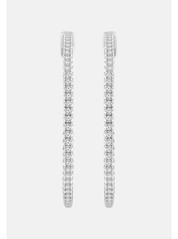 Ethische Diamanten Ohrringe aus 375 Weißgold mit Lab Grown Diamant