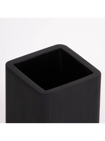 4Living Zahnbürstenbecher GARBO in Schwarz, 7,5 x 7,5 x 11 cm