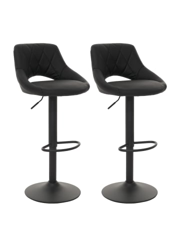 MCW 2er-Set Barhocker N64, Schwarz