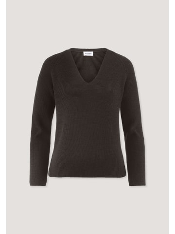 Hessnatur Strickpullover in kakao braun