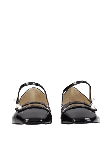 Jimmy Choo Schwarz Leder Ballerina Flache Schuhe