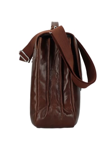 Bugatti Romano Aktentasche Leder 44 cm Laptopfach braun