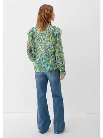 QS Bluse in 55A0_royalblau