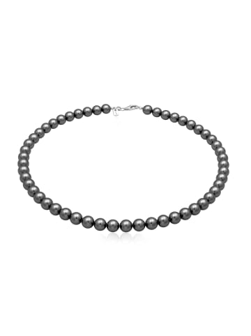 KUZZOI Halskette 925 Sterling Silber in Grau