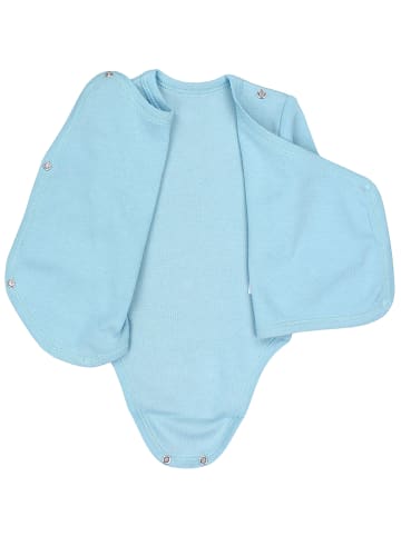 TupTam Baby Langarm Wickelbody im 5er Set in blau/grün