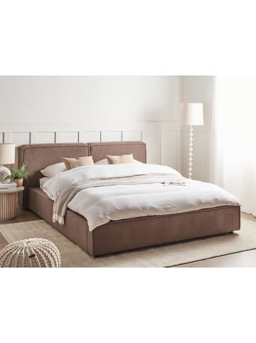 Beliani Doppelbett LINARDS in Braun - (W) 230 x (H) 88 x (L) 242 cm