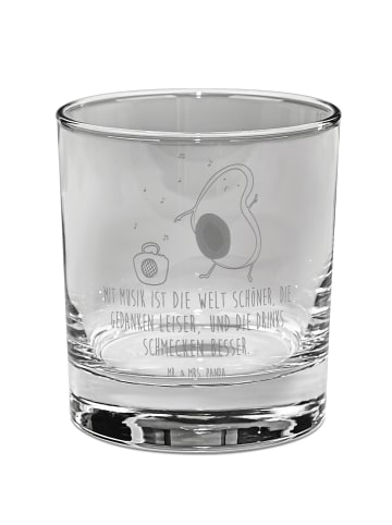 Mr. & Mrs. Panda Tumbler Avocado Tanzen mit Spruch in Transparent
