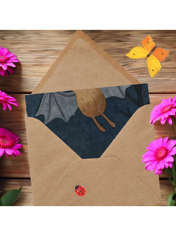 Mr. & Mrs. Panda Grußkarte Gespenst Kaffee Design ohne Spruch in Weiß