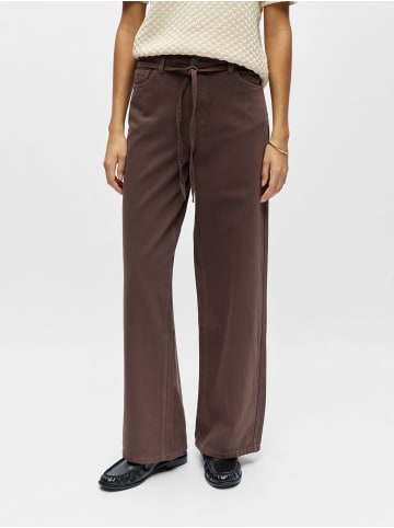 Object Wide Leg Jeans in Seal Brown