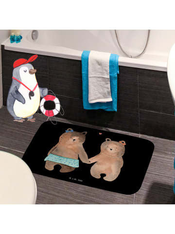 Mr. & Mrs. Panda duschmatte Bär Freundin ohne Spruch in Schwarz