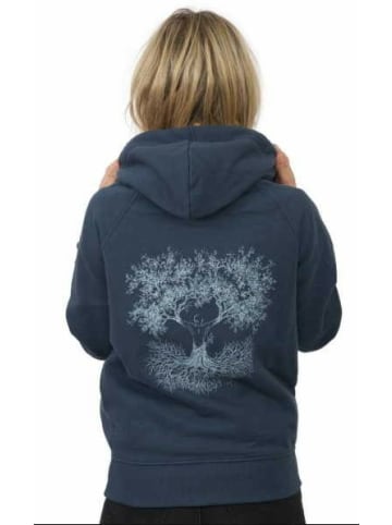 Life-Tree Hoodie für Damen in blau