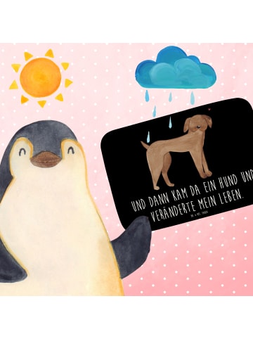 Mr. & Mrs. Panda Badematte Hund Dogge mit Spruch in Schwarz