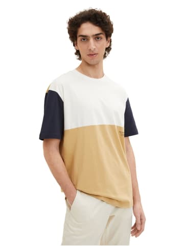 TOM TAILOR Denim T-Shirt COLORBLOCK in Mehrfarbig