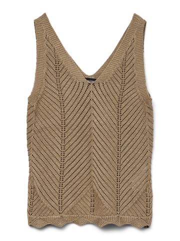 Vero Moda Strickpullover in Silver Mink