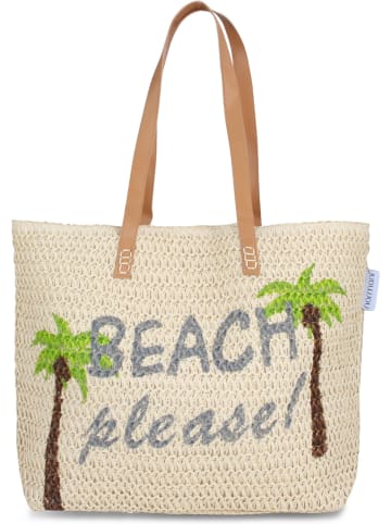 normani Bequeme Sommer-Umhängetasche, Strandtasche in Beach Please