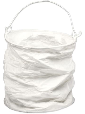 Buntpapierfabrik Ludwig Bähr Papierlaterne Mini blanko Höhe 10cm Durchmesser 8cm weiß Packung mit 6...