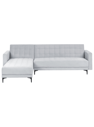 Beliani 2-tlg Schlafsofa ABERDEEN in Grau/Schwarz