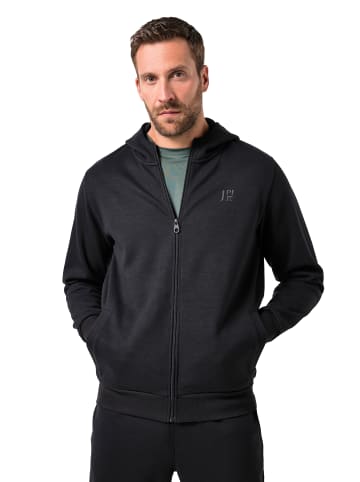 JP1880 Sweatjacke in schwarz