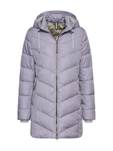 Camel Active Wattierte Jacke mit abnehmbarer Kapuze in Lila