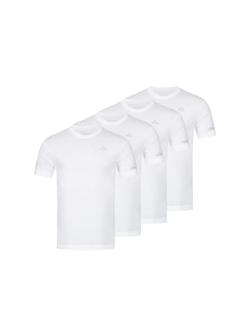 Kappa Kappa 4er Set T-Shirt BASIC in Weiß
