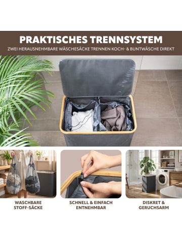 bremermann Wäschesammler 145 Liter grau