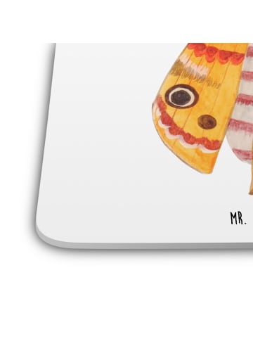 Mr. & Mrs. Panda Untersetzer für Gläser Nachtfalter Fähnchen ohn... in Weiß