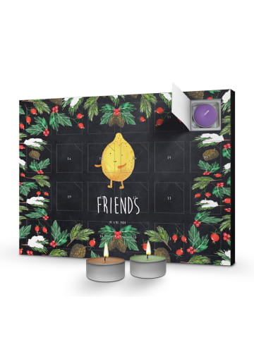 Mr. & Mrs. Panda Adventskalender Beste Freunde Zitrone mit Spruch in Kreidetafel
