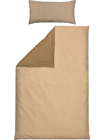 Erwin Müller Perkal Wendebettwäsche in beige-sand