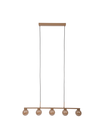 näve Pendelleuchte "DONIKA" in braun - (L)116 cm x (B)12 cm x (H)150 cm