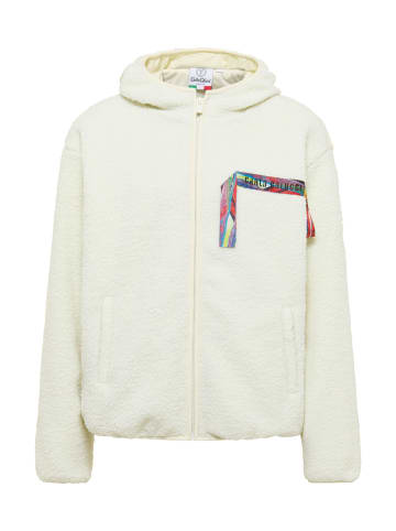 Carlo Colucci Kapuzenfleecejacke Faietti in Weiß