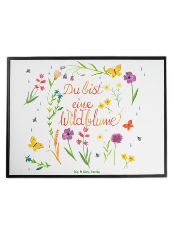 Mr. & Mrs. Panda Schreibunterlage Du bist eine Wildblume mit Spruch in Bunt