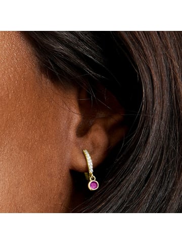 Luxenter Ohrringe Warlah mit 18 Karat Gelbgold-Finish-WARLAH