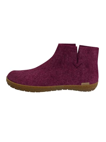 glerups Boots Kautschuksohle in Cranberry