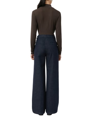 comma Langarmshirt in schoko