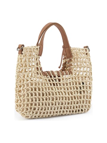 FREDs BRUDER Sun Carrier Handtasche 28 cm natural straw desert brown