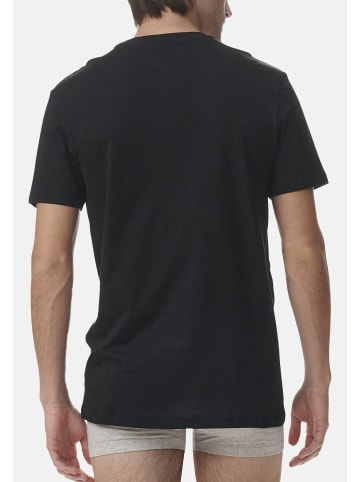 Adidas Sportswear Unterhemd / Shirt Kurzarm Active Core Cotton in Schwarz / weiß / grau
