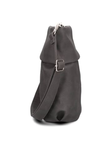 Zwei Mademoiselle.M Schultertasche 27 cm in nubuk stone