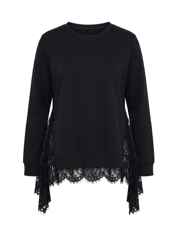 Ulla Popken Sweatshirt in schwarz