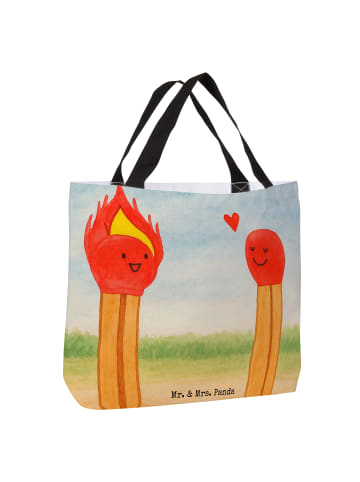 Mr. & Mrs. Panda Schultasche Streichhölzer Design ohne Spruch in Weiß