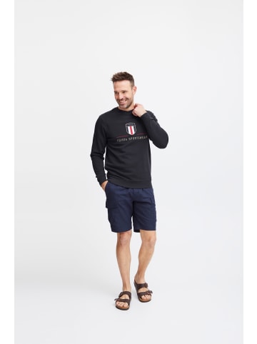 FQ1924 Sweatshirt FQWilliam logo crewneck in Dunkelblau