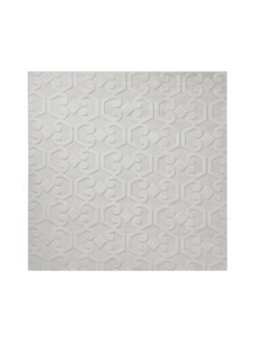 Beliani Kurzflor GANNETT in Grau - (W) 160 x (L) 160 cm