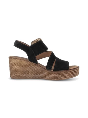 Gabor Keilsandaletten in schwarz