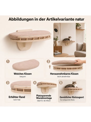 MCW Kletterwand Q55, Natur, Kissen beige