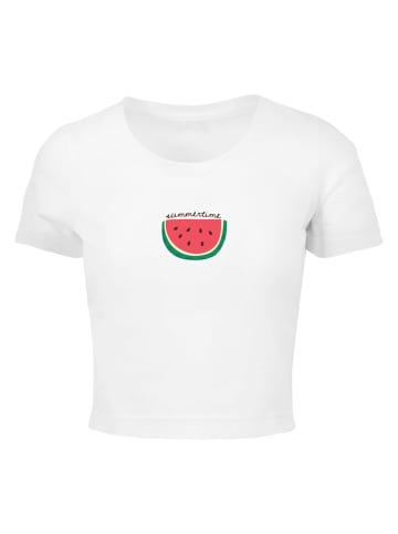 Merchcode Merchcode Cropped T-Shirts in white