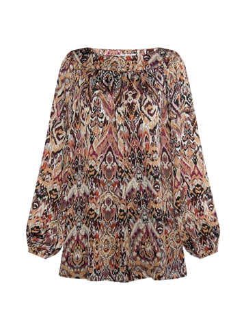 usha FESTIVAL Damen Bluse in Braun Mehrfarbig
