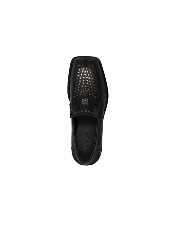 Versace Schwarz Leder Slip-On Loafer